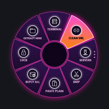 A ring in the Synthwave theme